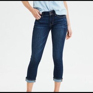American Eagle Artist Crop Stretch Jeans Size 8